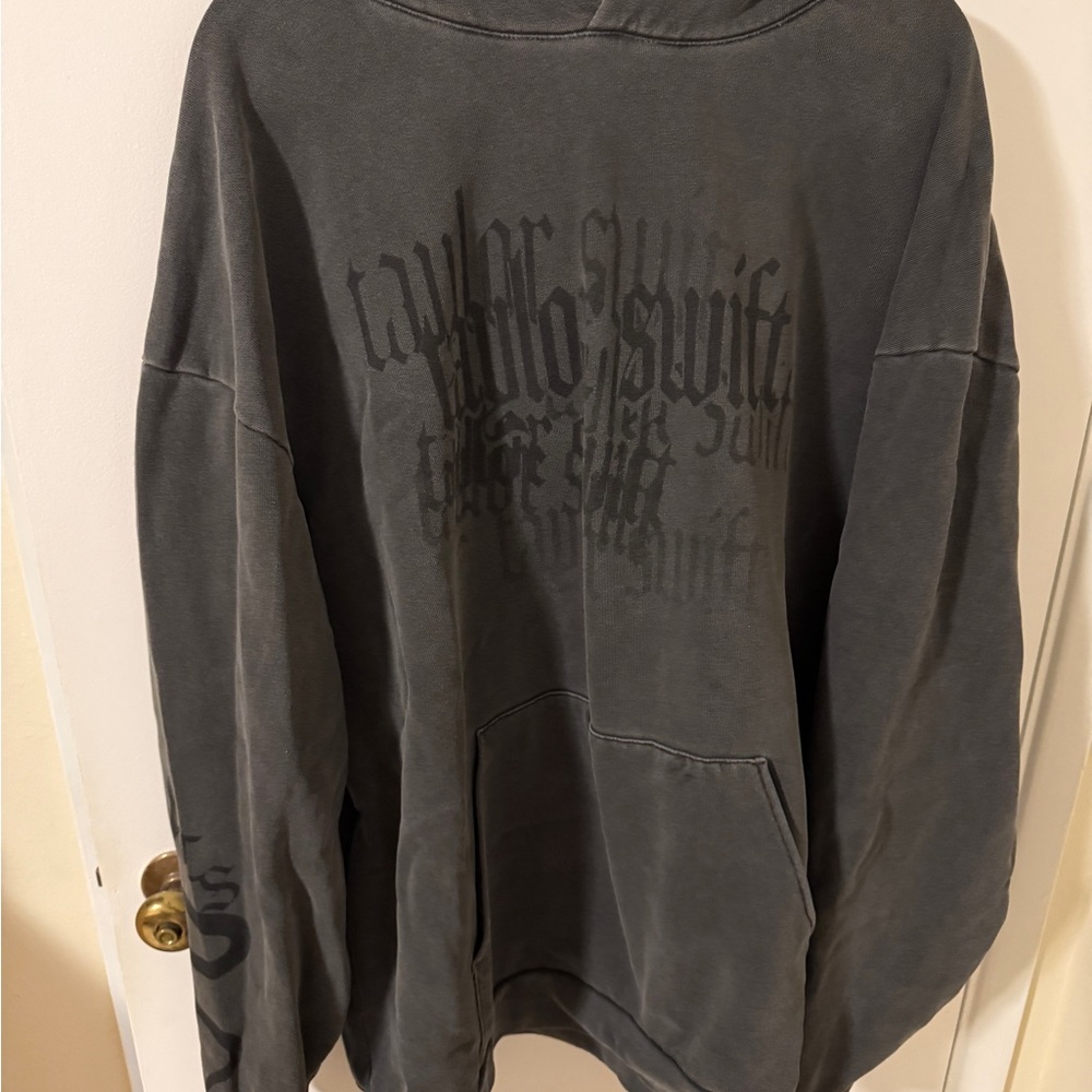 Taylor Swift Reputation Era Dark Grey Oversized Hoodie